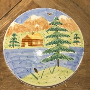 Bella Ceramics Lake/River/Mountains Cabin Home Decor